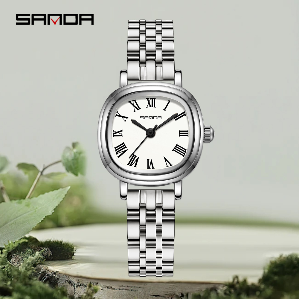 Stainless Bracelet Diver - SANDA Top 1137 dames quartz horloge