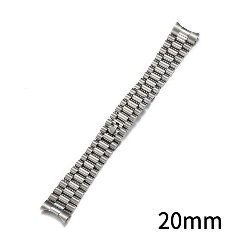 Rolex Watch Datejust - 20 mm massief roestvrijstalen president-horlogeband met