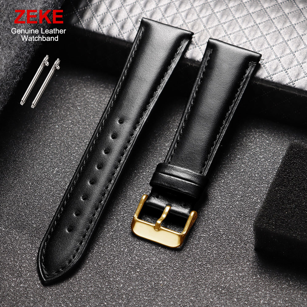 Leather Strap Quick Release - Echt lederen horlogeband 12 mm 14