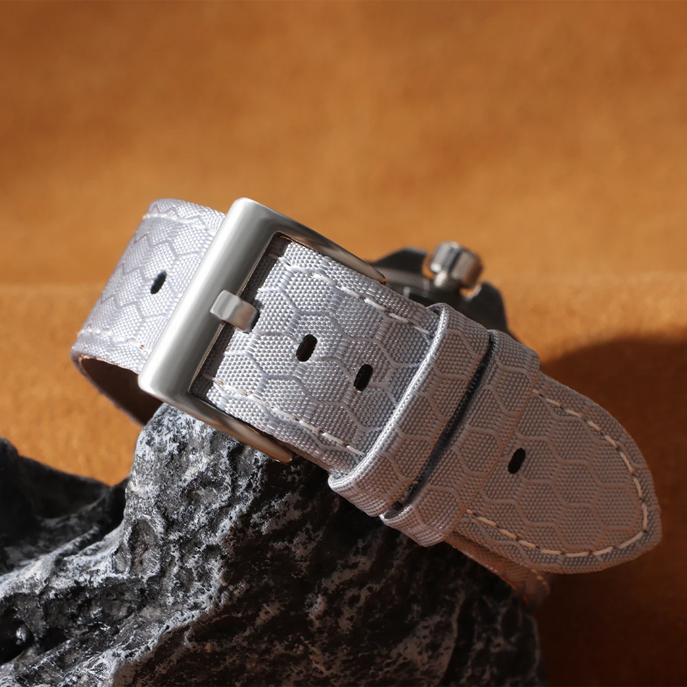 Perlon Strap Woven - 20mm 22mm Gladde Echte Nylon Geweven
