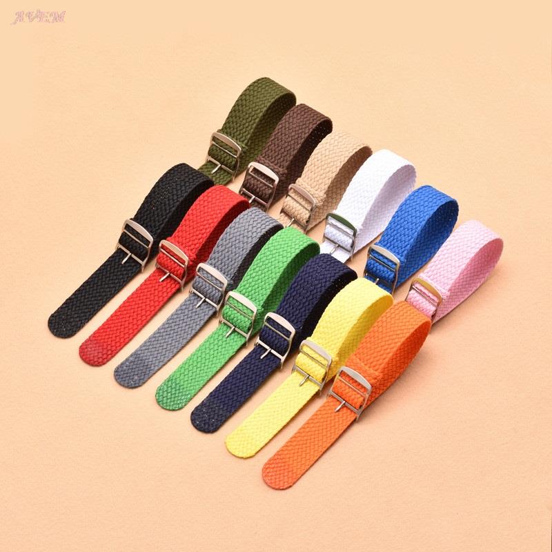 Perlon Strap Woven - Canvas Sport Horlogeband Kleurrijke Nylon Weave
