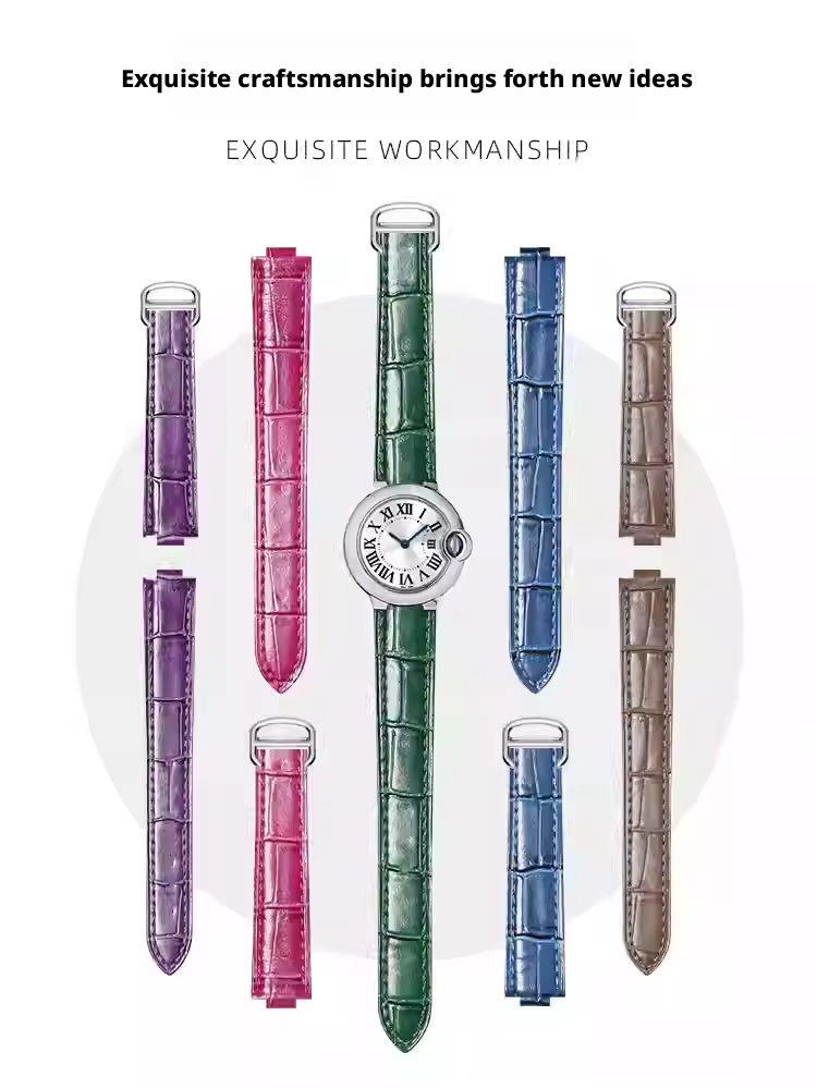 Cartier Watch Ballon Bleu - Leren horlogeband voor Cartier BALLON BLEU