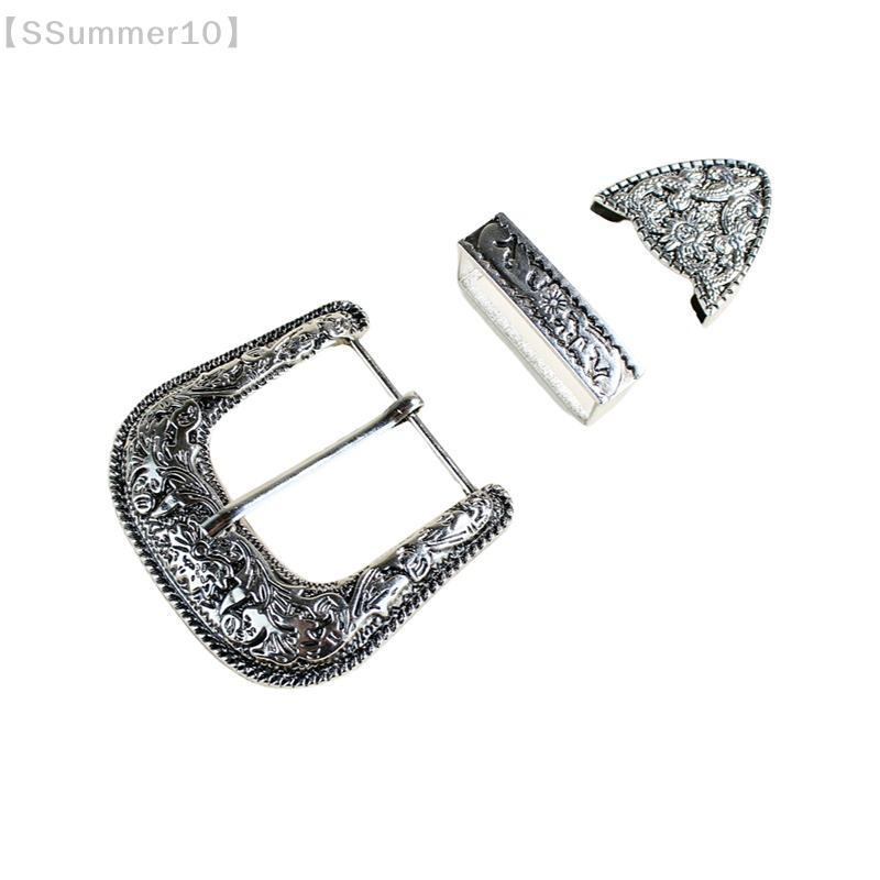 Buckle Pin Ss - 【SSummer10】1 set driedelige riemgespset Vintage gesneden