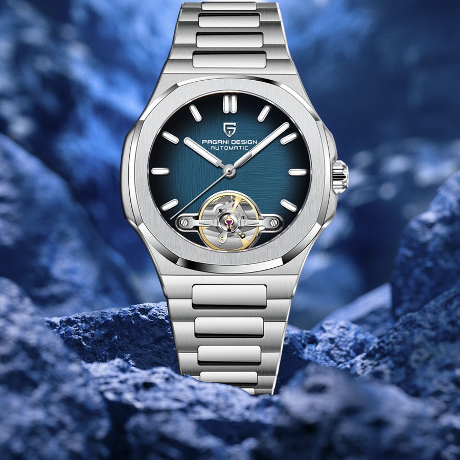 Seiko Watch Presage - PAGANI DESIGN Nieuwe Mechanische Hollow-Out Tourbillon