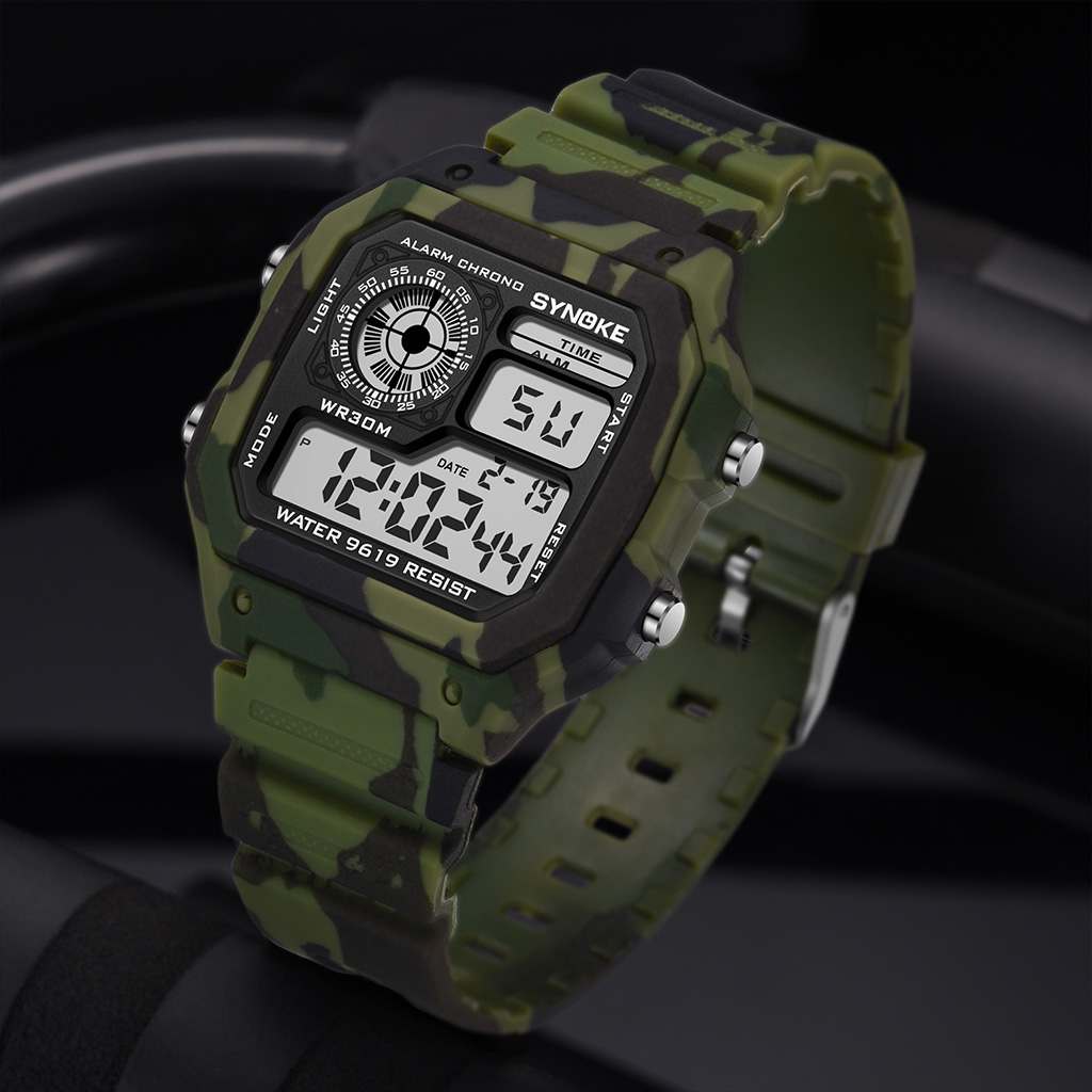 Synoke Outdoor Militair Digita - Canvas Strap Watch recensie en prijs