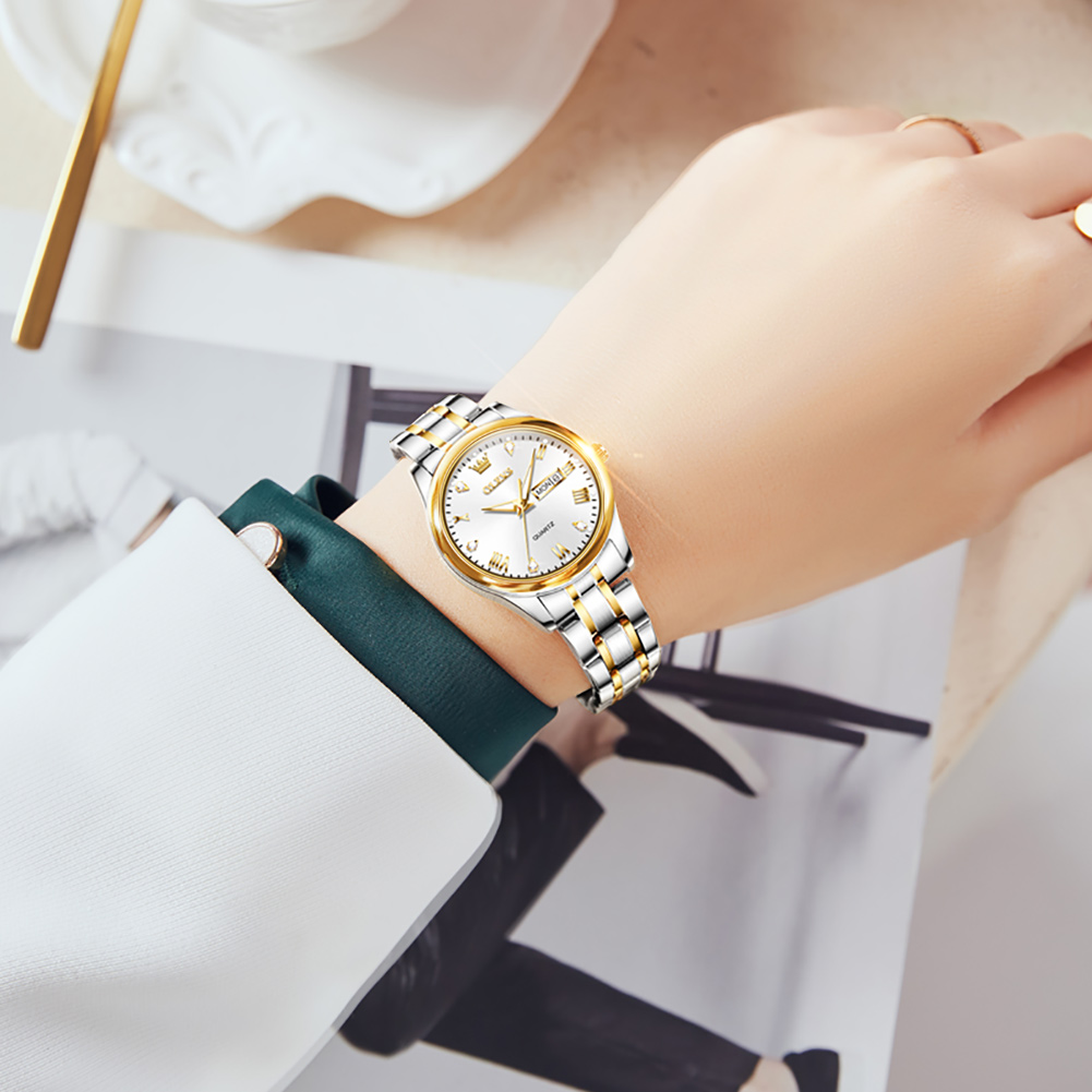 Olevs 5563 Nieuwe Mode Vrouwen - Stainless Bracelet Diver recensie en prijs