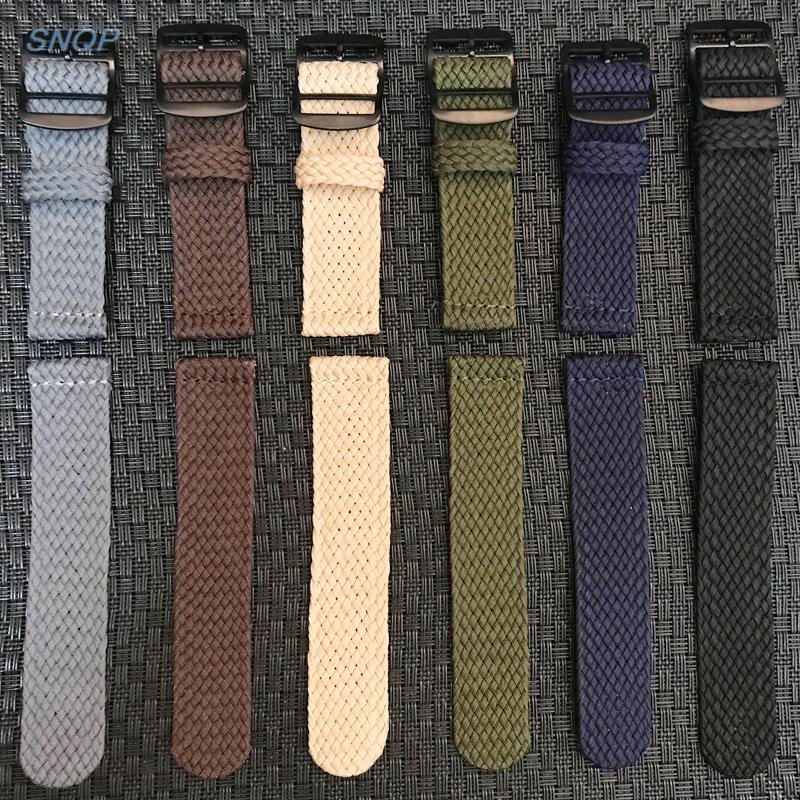20Mm 22Mm Zwart Navy Effen Kle - Perlon Strap Woven recensie en prijs
