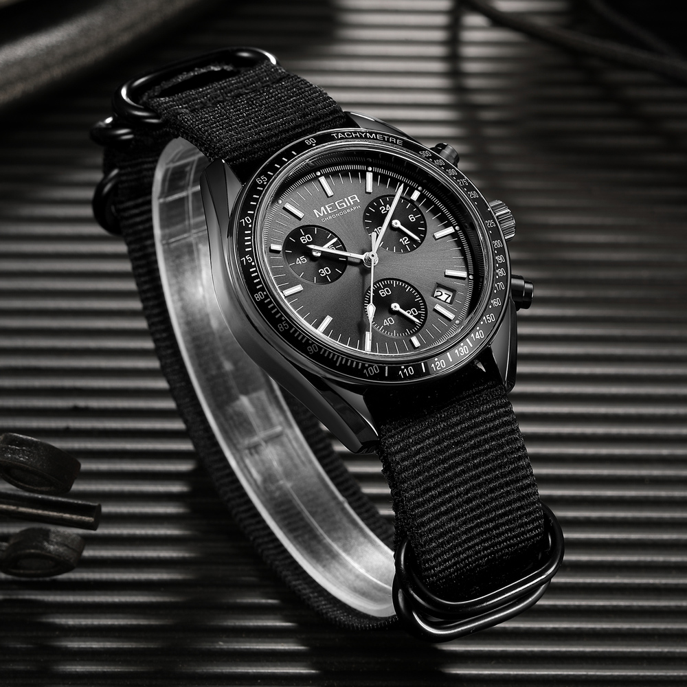 MEGIR Nieuwe Luxe heren Horlog - Canvas Strap Watch recensie en prijs