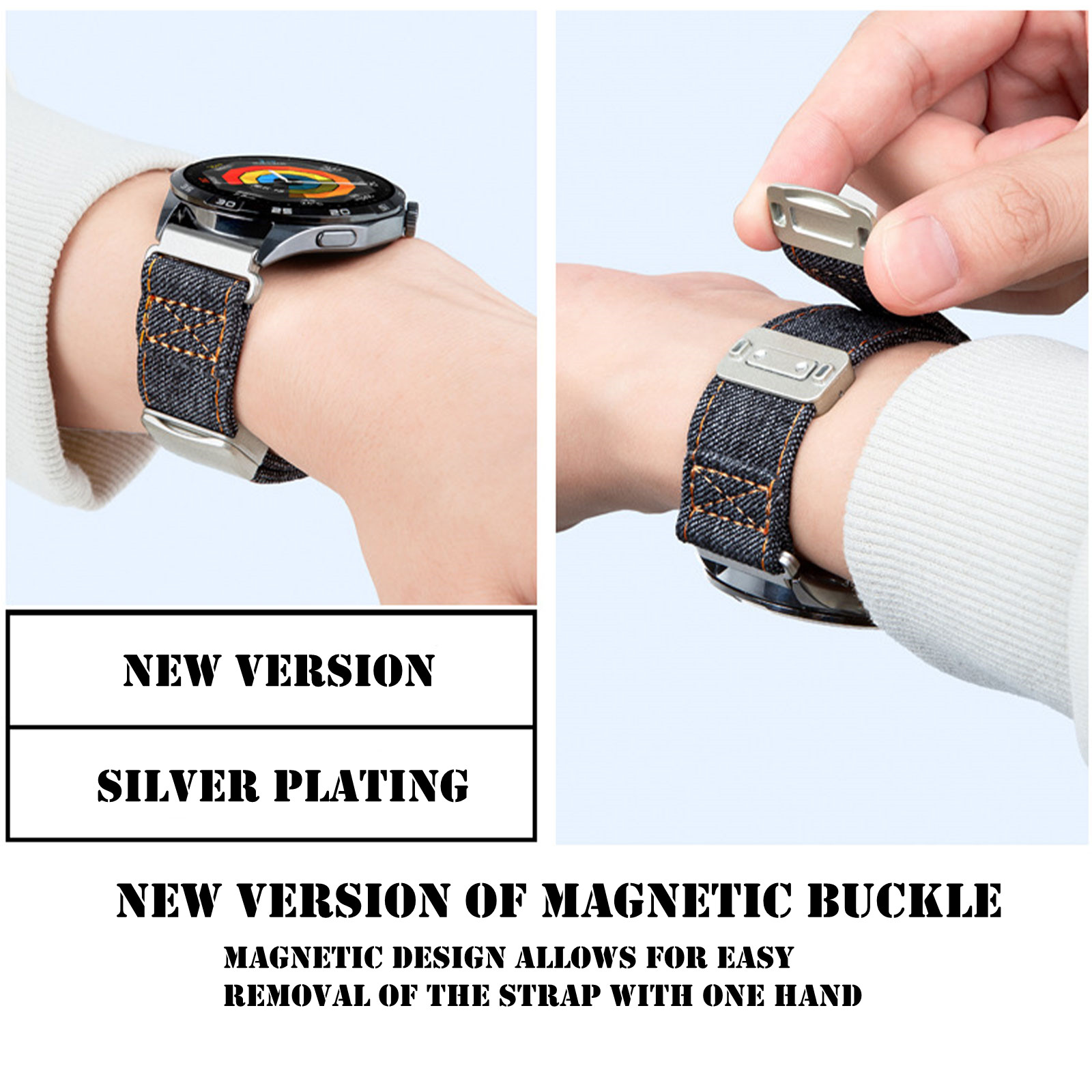 Magnetische banden voor Amazfi - Canvas Strap Watch recensie en prijs