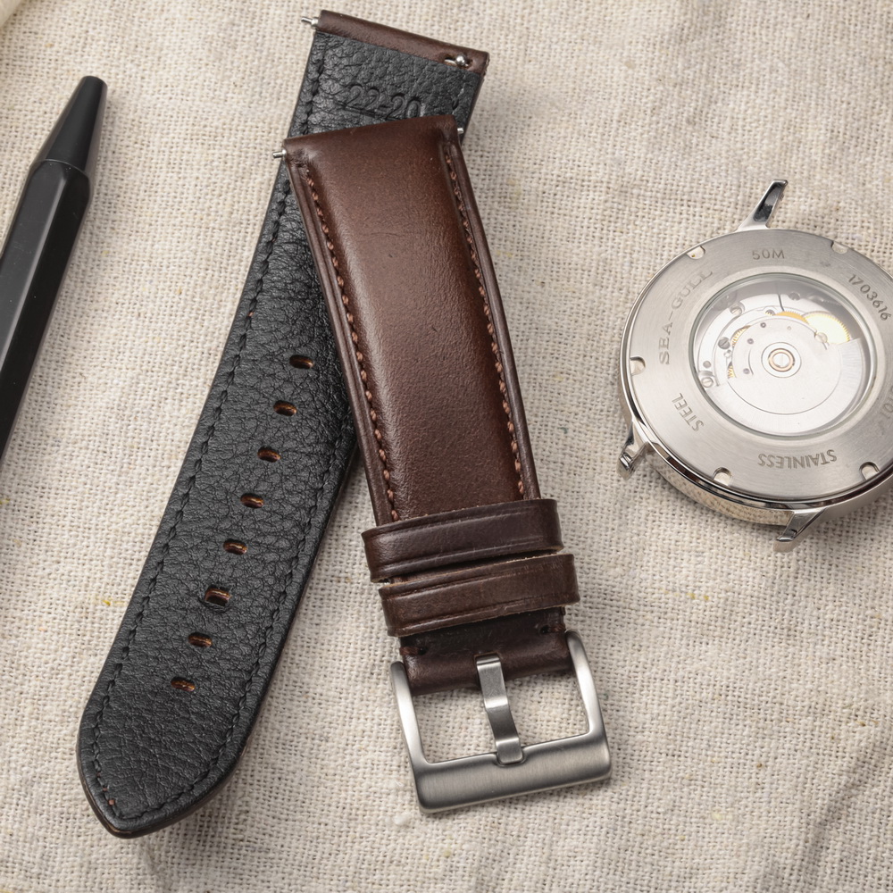 Hemsut Horlogebanden Echt leer - Leather Strap Quick Release recensie en prijs