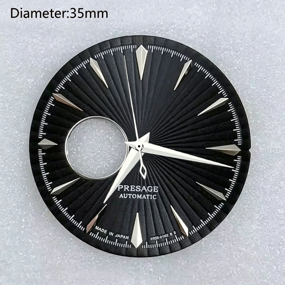 NH38 35mm s logo wijzerplaat p - Seiko Watch Presage recensie en prijs