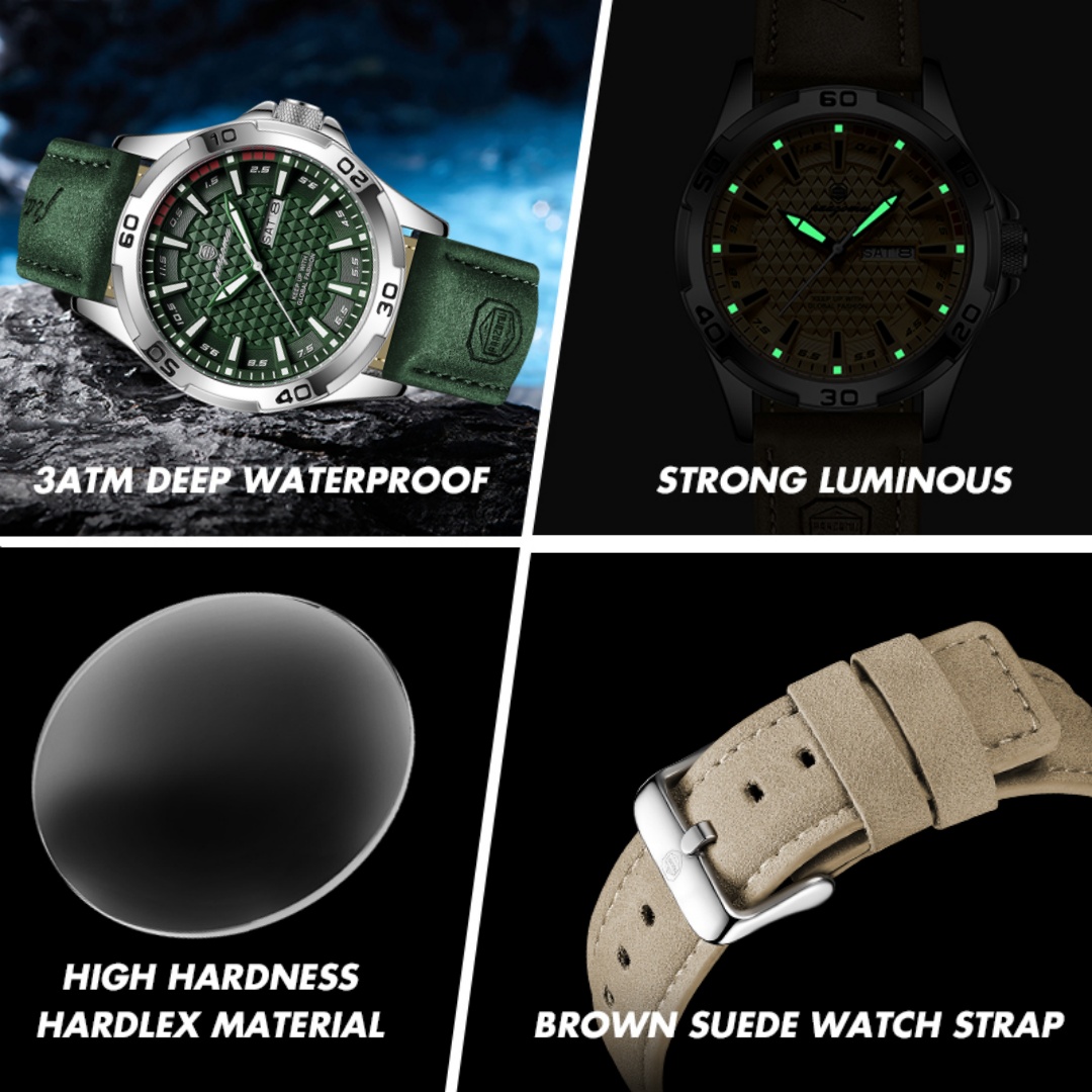 PAAZOMU Luxe Merk Herenhorloge - Leather Watch Band Men recensie en prijs