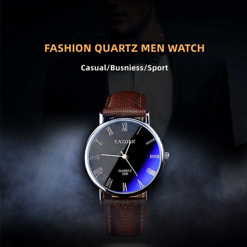 YAZOLE minimalistische quartzh - Leather Watch Band Men recensie en prijs