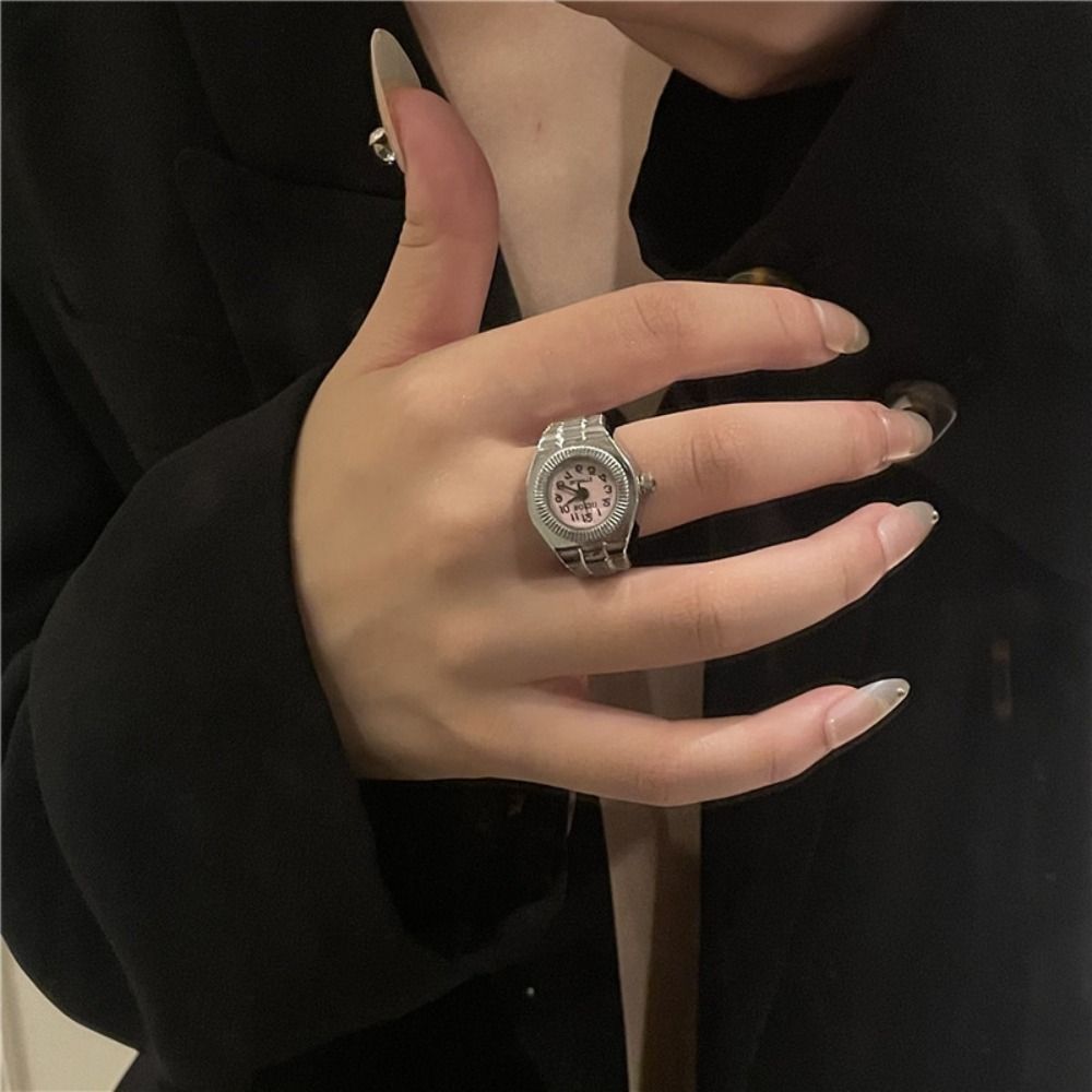 Punk Mini Vingerhorloges Ringe - Canvas Strap Watch recensie en prijs