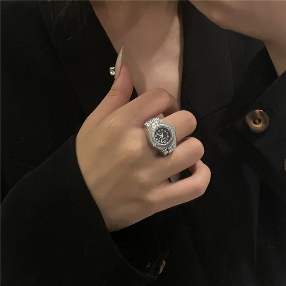 Punk Mini Vingerhorloges Ringe - Canvas Strap Watch recensie en prijs