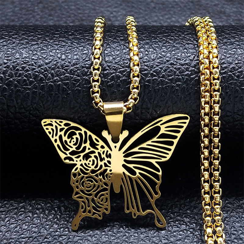 Esthetische vlinder roos bloem - Butterfly Clasp Deployant recensie en prijs