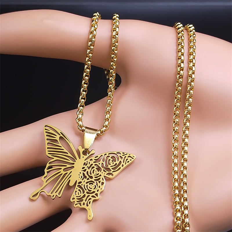 Esthetische vlinder roos bloem - Butterfly Clasp Deployant recensie en prijs