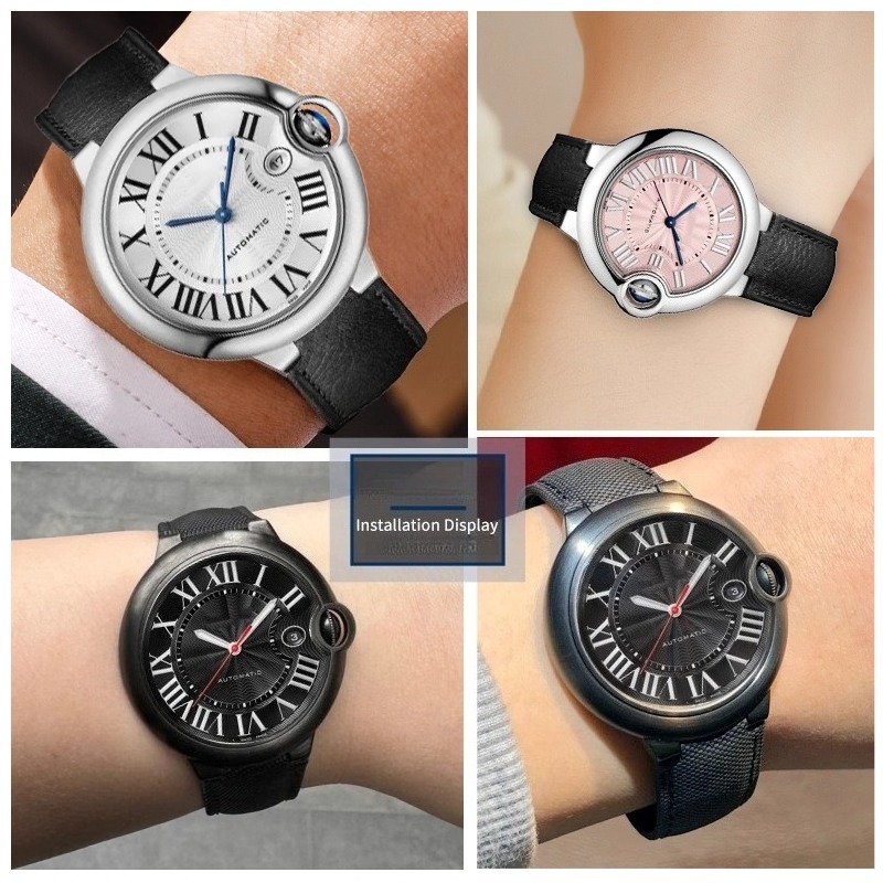 Nylon canvas horlogeband voor  - Cartier Watch Ballon Bleu recensie en prijs