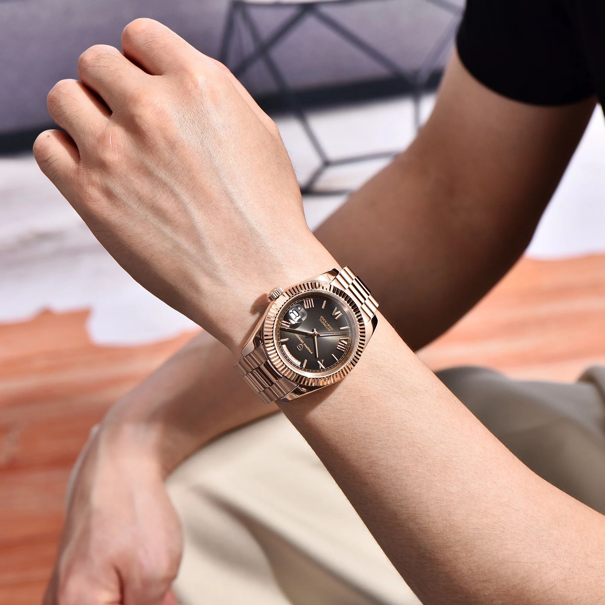 PAGANI DESIGN DD40 Rose Gold L - Rolex Watch Datejust recensie en prijs