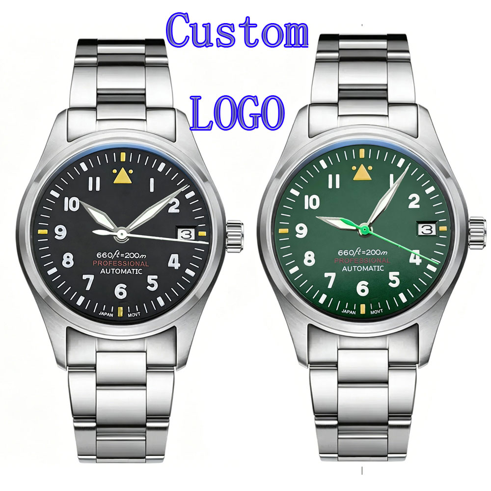 Aangepaste LOGO 36mm 39mm Pilo - Stainless Bracelet Diver recensie en prijs