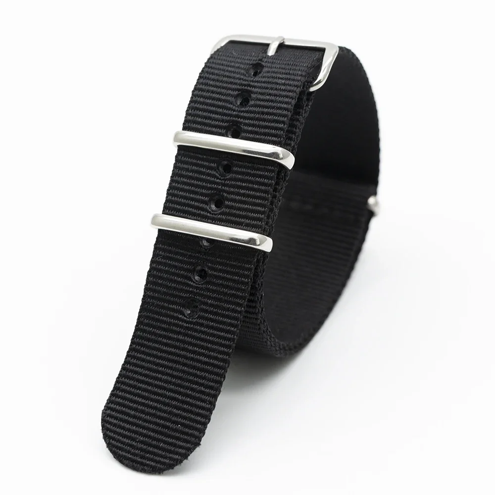 Zwart Nylon Horlogeband Voor M - Nato Strap Nylon recensie en prijs