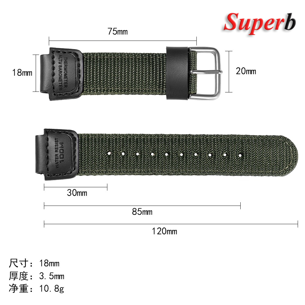 18mm Nylon Horlogeband voor Ca - Nato Strap Nylon recensie en prijs