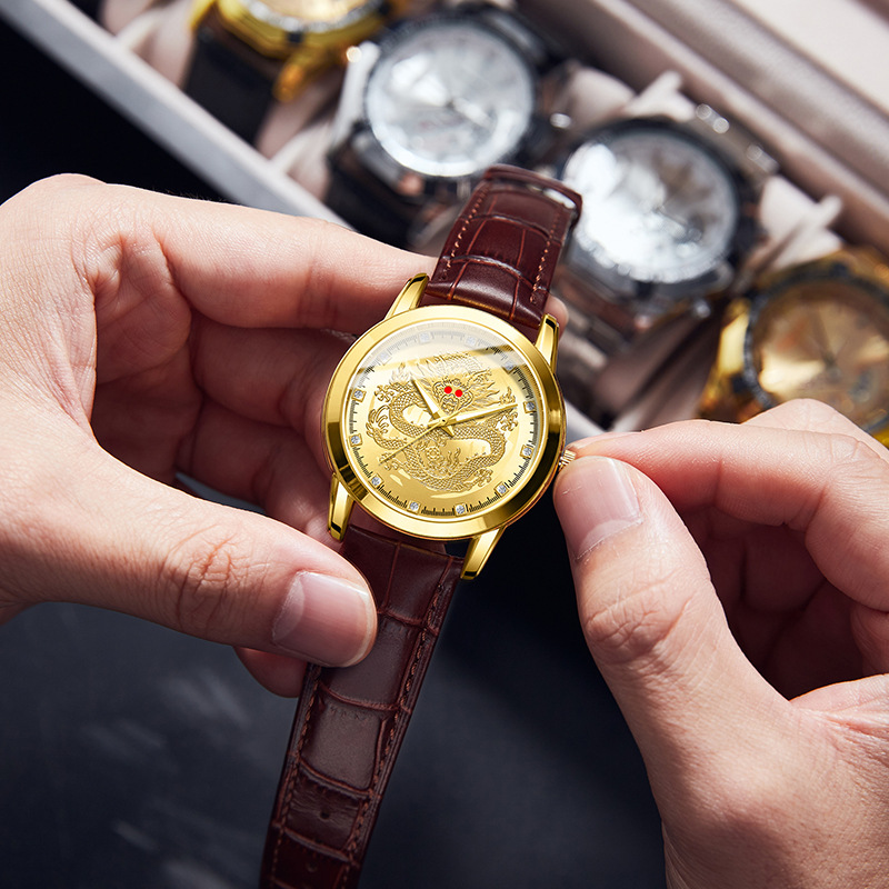 Heren quartzhorloge lederen ba - Leather Watch Band Men recensie en prijs