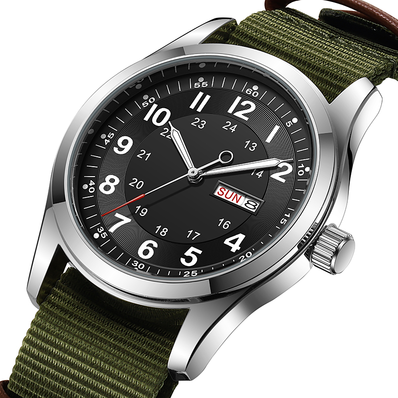 2026 Herenhorloge 42mm, oplich - Canvas Strap Watch recensie en prijs