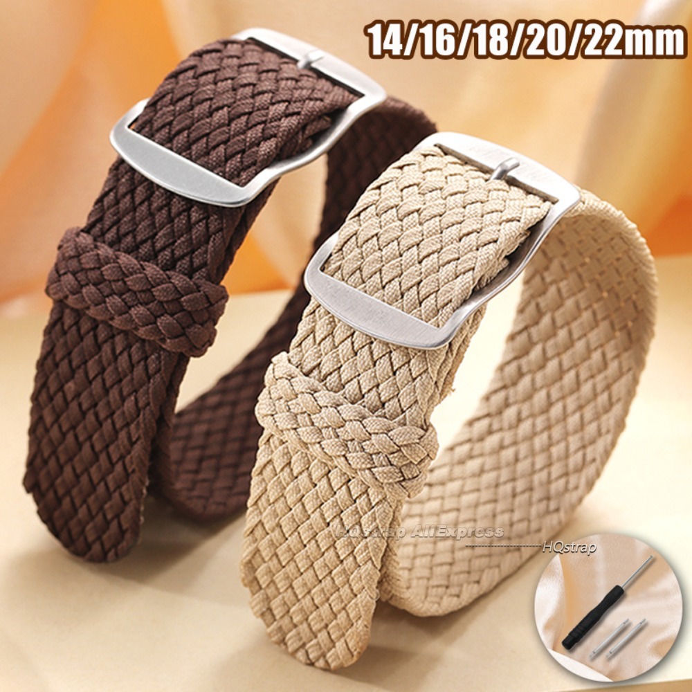 Nylon geweven canvas horlogeba - Perlon Strap Woven recensie en prijs